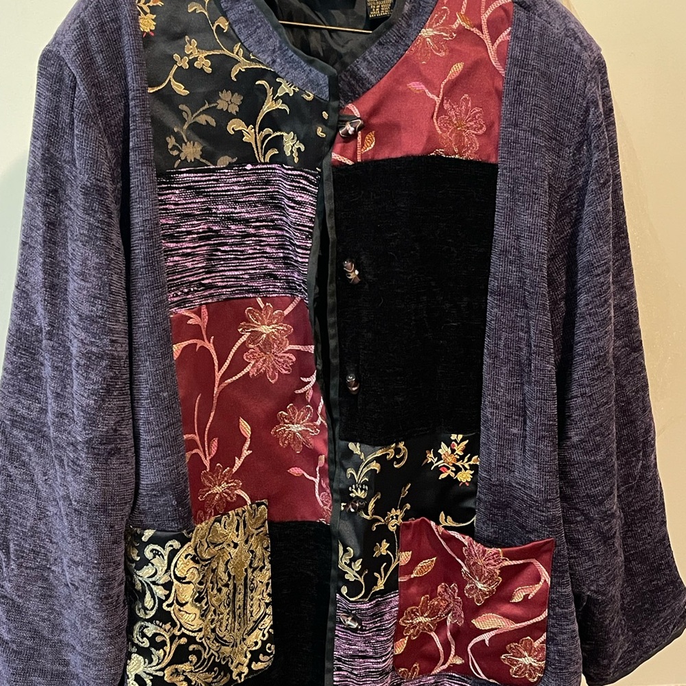 Allure Women's Elegant Patchwork Blazer - image 2